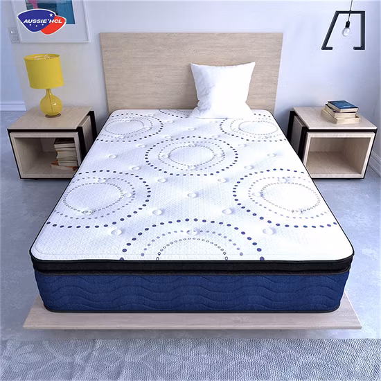Wholesale Mattress Matelas 8-12 Inch Fabric King Size Latex Bonnell Pocket Spring Hybrid Gel Memory Foam Mattress in a Box