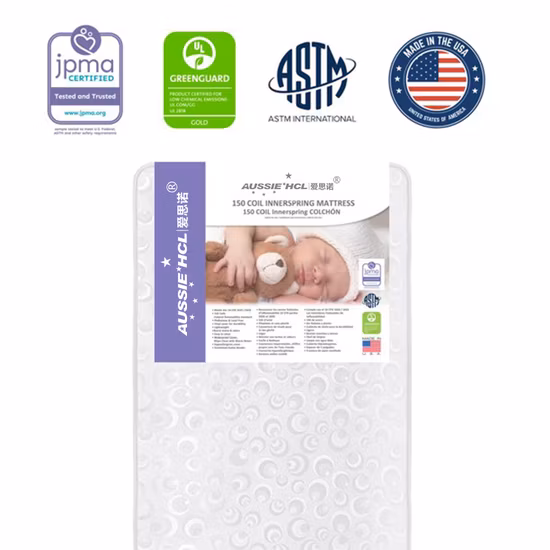 Waterproof Latex High Density Foam Mattress Hybrid Twin Single Size Cot Baby Children′s Crib Mattress