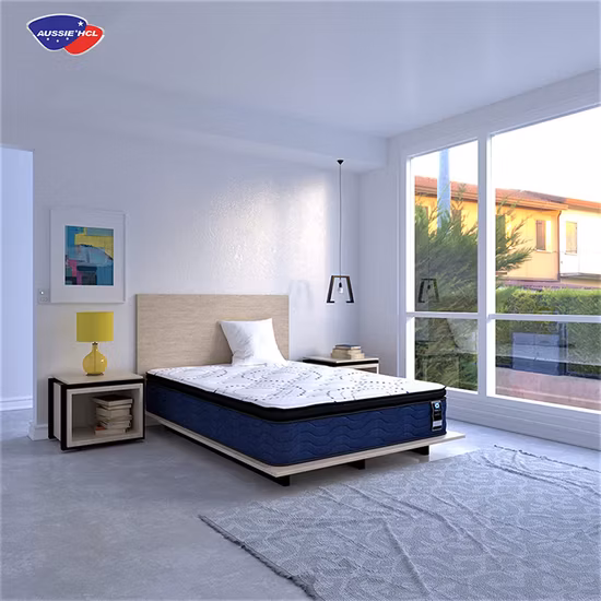 Wholesale Mattress Matelas 8-12 Inch Fabric King Size Latex Bonnell Pocket Spring Hybrid Gel Memory Foam Mattress in a Box